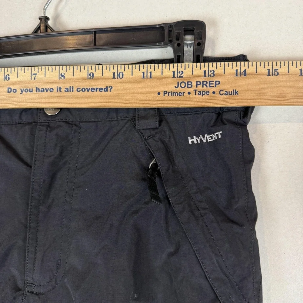 The North Face Snow Pants Boys 10-12 Black HyVent Waterproof Winter Insulated